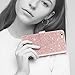 UrbanDrama iPhone 6 Plus Case, iPhone 6S Plus Wallet Case, Glitter Shiny Faux Leather Magnetic Closure Credit Card Slot Cash Holder Protective Case for iPhone 6 Plus, iPhone 6S Plus 5.5 Inch Rose Gold