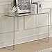 Coaster Home Furnishings - Ripley - Glass - 43-Inch Console Table with Tempered Bent Glass - Contemporary Style - Entryway and Living Room - Clear - 705329