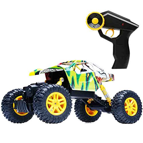 HOSIM RC Graffiti Rock Crawler, 2.4G 4WD Off-Road Radio Control Car Climber 4WD 1:18 Scale Monster Truck, DIY Fun & Ready to Run Remote Control Buggy - Great Gift for Kids