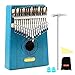 QStyle Kalimba 17 Key Thumb Piano Include Tuning kit Hammer and Study Instruction & Simple Sheet Music Suitable for kids Adult Beginners, Professionals - Perfect Christmas Halloween Gift (unicorn)