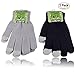 BEST Texting Gloves - 2 Pack - Keep Warm & Safe while using your Smartphone & Tablet Outdoors this Winter - Comfortable Premium Quality - Knitted Touchscreen Mittens - Unisex - by ReGear™