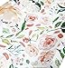 Baby Girl Crib Bedding Floral Changing Pad Cover (Secret Garden)