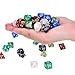 eBoot 42 Pieces (6 x 7) Polyhedral Dices Game Dices Assorted Colors for Dungeons and Dragons DND MTG RPG with 6 Pack Black Pouches, 6 Sets of d20, d12, 2 d10 (00-90 and 0-9), d8, d6 and d4