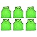 BlueDot Trading Youth Nylon Mesh Scrimmage Training Pinnie Vest for team practice for all kinds of sports soccer, football, basketball, Lacrosse, Green, 6 Pack
