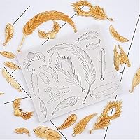 Feather Wing Silicone Mould 3D Mold Fondant Molds Chocolate Craft Diy Cupcake Topping Decor