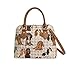 Signare Tapestry Hand Shoulder Bag Cross Body Purses Handbag Satchel Bag for Women In Cavalier King Charles Spaniel Dog Design|CONV-KGCS