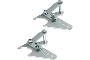 Waverspeed 3" Rear Lower Shock Bracket for 3" Axle Tube for Coilover Shock Mount Universal Adjustable Kit L-Brackets with Welding 8 Hardware & Spacers