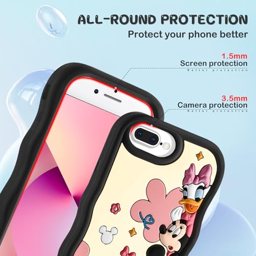 Pncljq for iPhone Plus/7 Plus/6S Plus/6 Plus Case Cute Cartoon