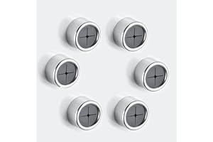 MIAOHUI 6 Pcs Kitchen Towel Holder, Dish Towel Hooks Wall Mounted, Self-Adhesive Towel Hanger, Ideal for Bathroom, Shower, Ho