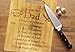 Recipe for a Dad Cute Funny Laser Engraved Bamboo Cutting Board - Wedding, Housewarming, Anniversary, Birthday, Father's Day, Gift For Him, For Her, For Boys, For Girls, For Husband, For Them