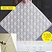 Rubber Bumpers Cabinet Door Bumper 128 Pieces Large Clear Adhesive Rubber Feet Pads Noise Dampening Buffer Dots for Door, Drawers, Picture Frame,Glass Non Slip