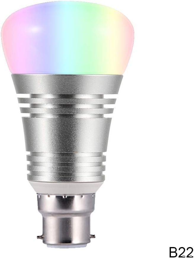 Smart Bulb, WiFi LED Alexa Light Bulbs with Aluminum Alloy Case, Dimmable RGB Colorful Bulbs Work with Amazon Alexa Echo & Google Home, Has 18 Million Colors, Timing Function, Remote Control