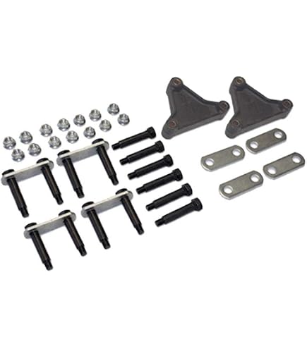 Trailer Springs Over-Under Conversion Flip Kit For 2000# Axles - 1.75" Round Tube, R And P Carriages
