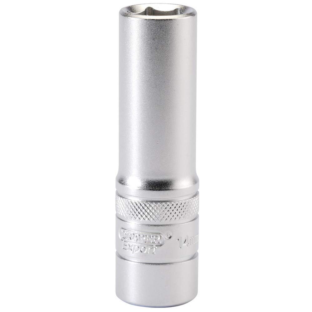 Draper 16647 1/2" Square Drive Hi-Torq 6 Point Deep Socket, 14mm Size — image 1