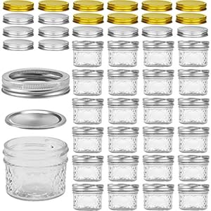Mini Mason Jars Verones Mason Jars 4 Oz With Regular Lids Ideal