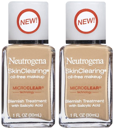 Neutrogena Cosmetics Skin Clearing Liquid Makeup - 2 pk.