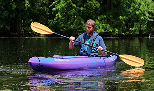 SUN Dolphin Phoenix 10.4 Fishing Holiday Vacation River Lake Sit-in Kayak, Paddle Included (Pink/Purple)