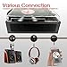 LP&No.1 3 Speed Belt-Drive Bluetooth Turntable with Stereo Speakers, Vintage Vinyl Record Player,Dark Brownthumb 4