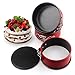 MaMix Mini Springform Pans Set, 4 inch, Mini Cake Pan, Mini Cheesecake Pan with Removable Bottom,Nonstick Bakeware,Set of 3
