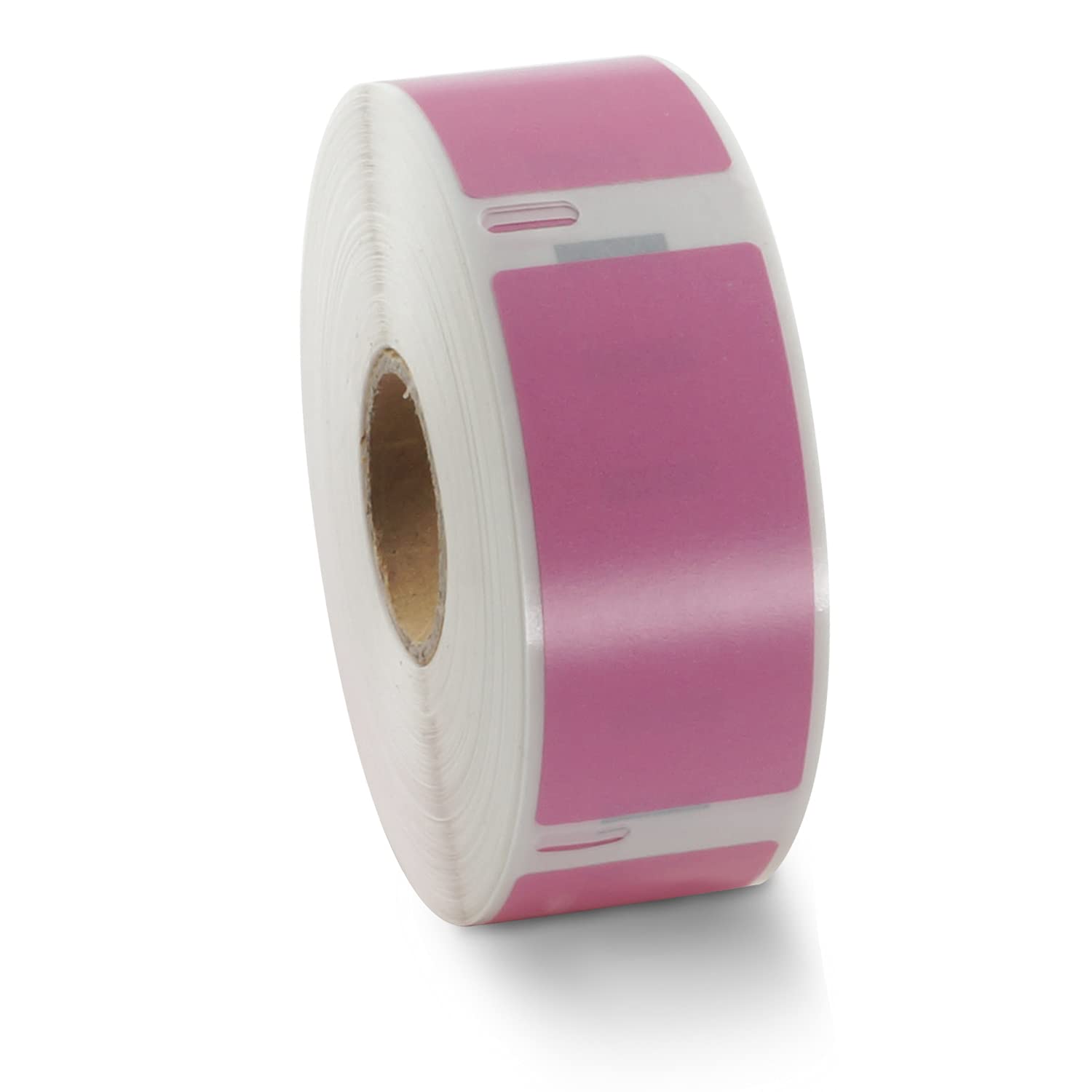 BETCKEY - 2 Rolls Pink Return Address Labels Compatible with DYMO 11352(S0722520), 25mm x 54mm, 1000 Colored Labels Compatible with DYMO LabelWriter 450, 4XL, NOT Fit 550 or 5XL