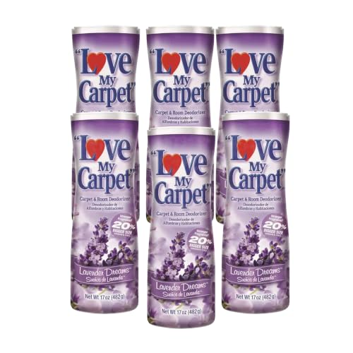 Love My Carpet Lavender Dreams Carpet Deodorizer and Freshener, 6 Pack