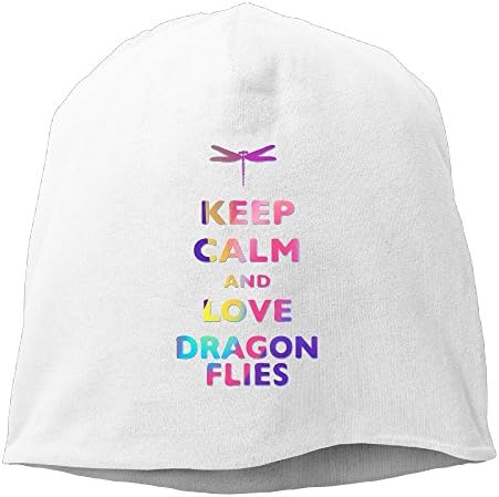 Keep Calm and Love Dragonflies Beanies Cap For Men Women