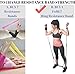 FOMI 7 Ring Stretch and Resistance Exercise Band | Back, Foot, Leg, and Hand Stretcher, Arm Exerciser | Portable | for Home or Fitness Center Workout, Physical Therapy