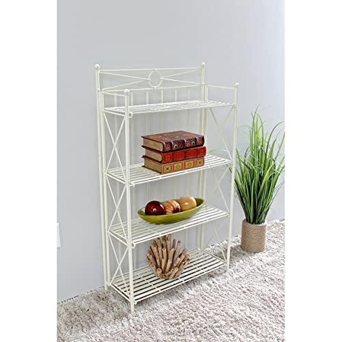 Iron 4-Tier Folding Bakers Rack