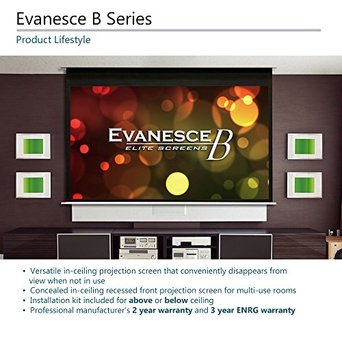 Elite Screens Evanesce B, 100" 169, Recessed inCeiling Electric