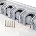 Newdora Mop Broom Holder Broom Organizer Key Rack Towel Hooks 5 Non-slip with 6 Hooks Wall Closet Mounted Organizer Brooms Mops Rakes Garage Storage Organization Systems