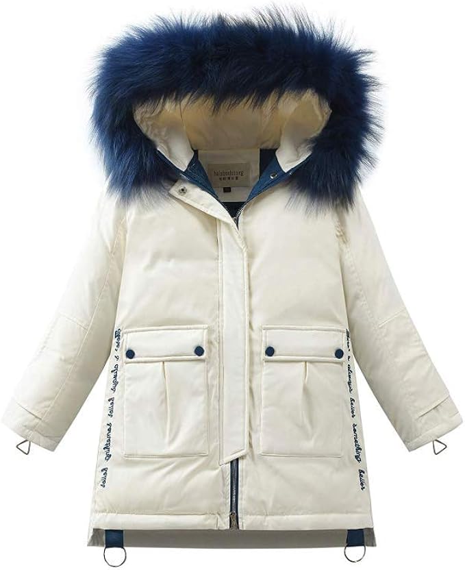 Amazon 女の子 キッズ ダウンコート 子供服 ライト ダウンジャケット フート付き 厚め アウター 軽量 防寒 インナー ダウンコート ガールズ 秋 冬 カラフル 3 14歳 コート ジャケット 通販