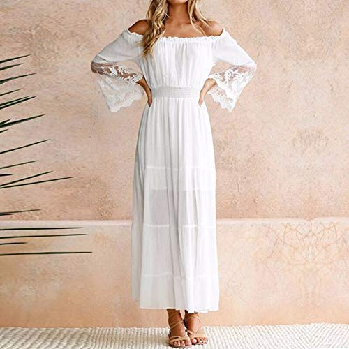 long sleeve white sundress