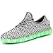 GreatJoy Adults/Kids LED Shoes Light up Sneaker USB Charging Fashion Gift