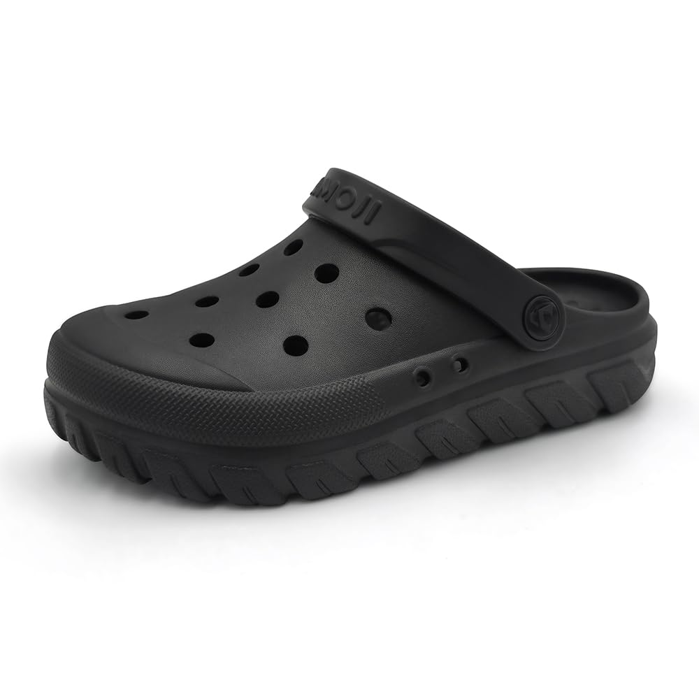 Amoji Garden Clogs Shoes Summer Yard CL212 Black