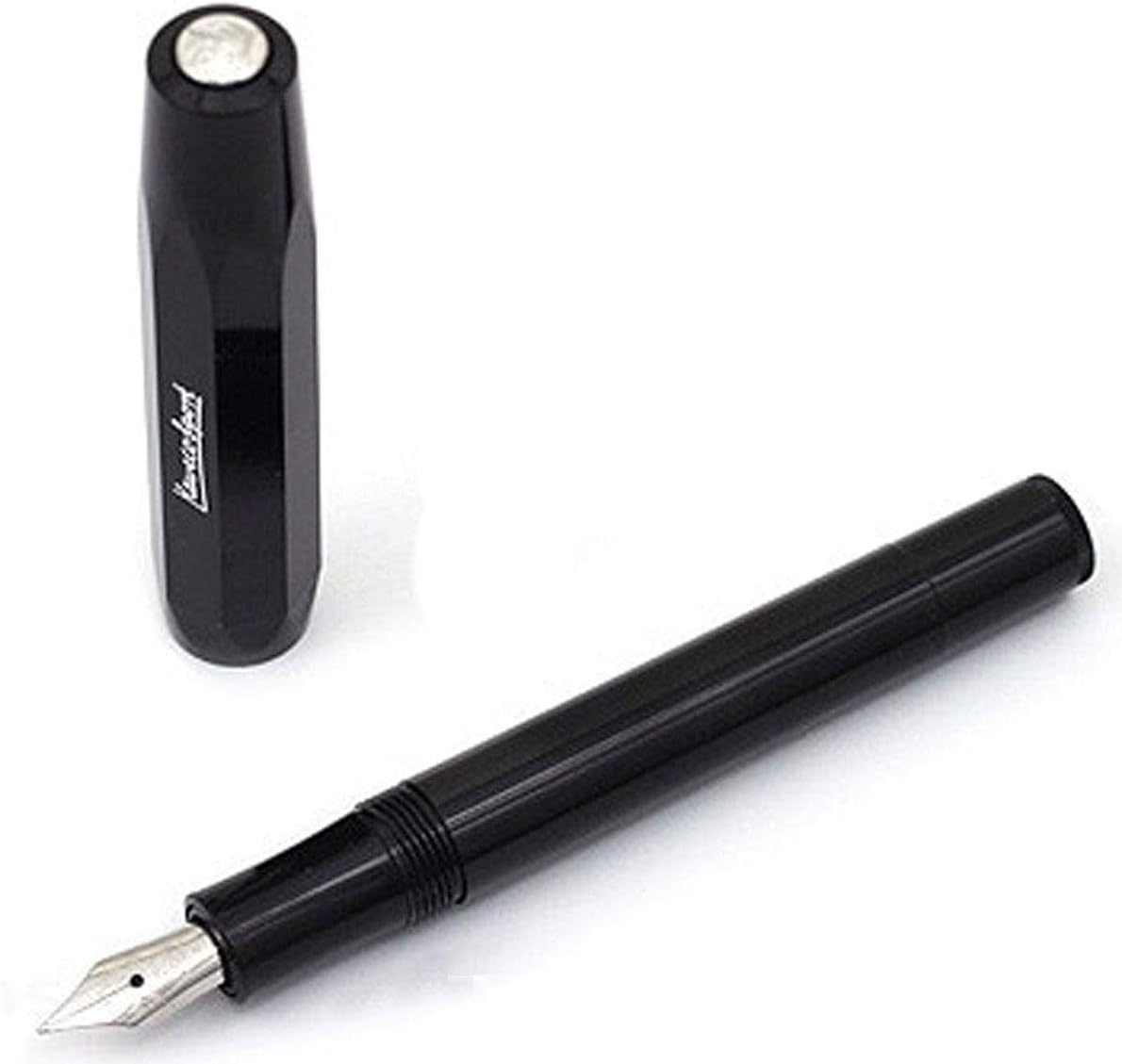 Kaweco SKYLINE SPORT Fountain Pen Black I Premium Writing Pen for Ink Cartridges 13 cm in Modern Design and Colour I Nib: B (Broad) - Image 4
