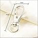 yueton Swivel Clasps 20 Nickle Plated Lobster Claw Swivel Clasps for Key Ring 1 1/25/8 Inch