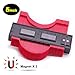 10in Contour Gauge Edge Shaping Measure Ruler Contour Duplicator for Tiling Laminate Woodworking Practical Tool (Red)