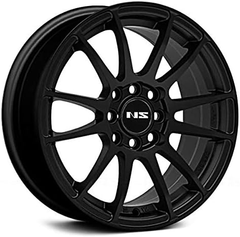 NS Series NS1204 Сustom Wheel - Matte Black 17" x 7.5", 38 Offset, 5x108 Bolt Pattern, 73.1mm Hub