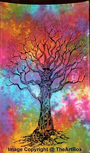 Indian Wall Decor Hippie Tapestries Bohemian Mandala Tapestry Wall Hanging Throw Multi Dry Tree Trunk Wall Tapestry