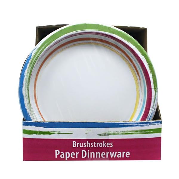 Nicole-Home-Collection-24-Count-Brushstrokes-Dinnerware-Paper-Plate-10-Inch Nicole-Home-Collection-24-Count-Brushstrokes-Dinnerware-Paper-Plate-10-Inch