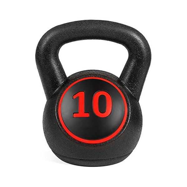 Best Choice Products 3-Piece Kettlebell Set with Storage Rack, HDPE Coated Exercise Fitness Concrete Weights for Home Gym, Strength Training, HIIT Workout 5lb, 10lb, 15lb - Image 7