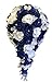 2pc Set: Cascade Bridal Bouquet & Boutonniere W/bling: Royal Blue White - Silk Flowers