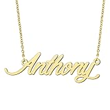 BYBWBL Anthony Name Pendant Necklace 18k Gold