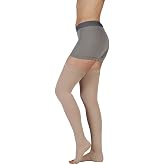 Juzo Soft 2001 Thigh-High Compression Stocking 20-30 mmHg Open Toe, Reg | Silicone border, ultra-soft, breathable, medical compression stockings for men and women, opaque knit, high wearing comfort