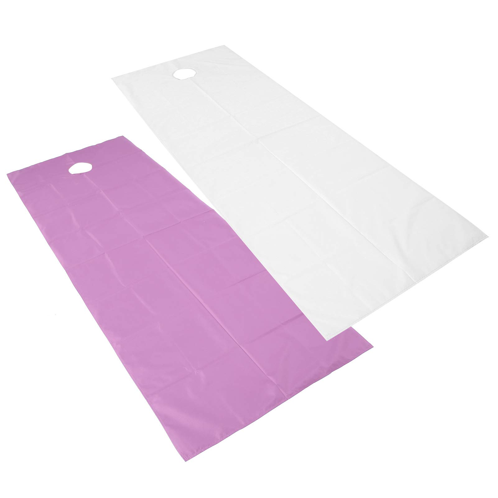 Reusable Waterproof Oil-Resistant Soft Cotton Tablecloths for Beauty Salons & Spas, 2-Pack Spa Massage Bed Sheet Pads with Bed Hole, Breathable Moisture-Absorbing Covers