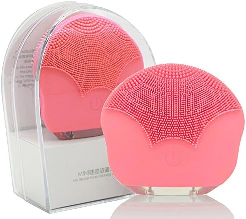 Lightton Sonic Facial Cleansing Brush, New Ultrasonic IPX5 Waterproof Food Grade Silicone Face Cleanser and Massager Brush,Deep Cleansing Remove Blackhead Rechargeable Device