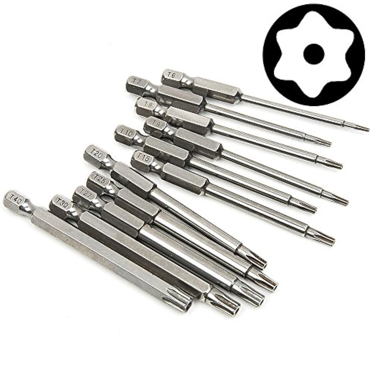 Torx Head Screwdriver Bit Set Security Tamper Proof Star T6