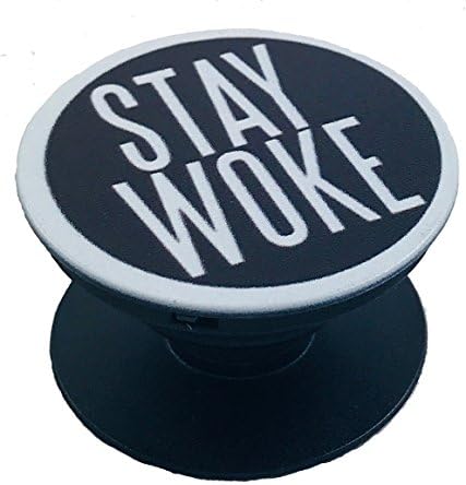 Multi-Function SmartPhone Holder and Mount with Expanding Stand Pop Grip Socket (STAY WOKE)