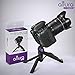 Altura Photo Mini Tripod Tabletop Stand w/Soft Pistol Grip for DSLR, Audio Recorder and Video Cameras