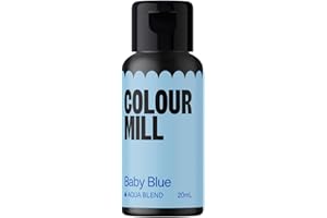 Colour Mill Aqua Blend Water-Based Food Coloring, 20 Milliliters Baby Blue